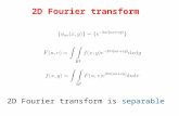 2D Fourier transfor m