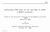 Analyzing STAR Data if You Are New to STAR: a MuDST Tutorial