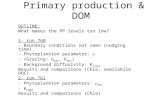 Primary production & DOM