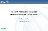 Recent mobility strategy developments in HEAnet