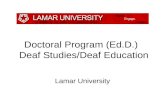 Doctoral Program (Ed.D.)   Deaf Studies/Deaf Education