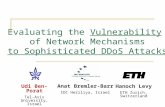 Evaluating the  Vulnerability of Network Mechanisms to Sophisticated DDoS Attacks