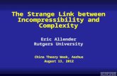 The Strange Link between Incompressibility and Complexity