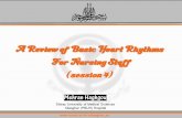A Review of Basic Heart Rhythms  For Nursing Staff (session 4)