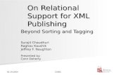 On Relational Support for XML Publishing