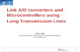 Link A/D converters and  Microcontrollers using  Long Transmission Lines