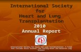 International Society for  Heart and Lung  Transplantation 2010  Annual Report