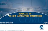 BENEFITS OF  FLIGHT ACTIVATION MONITORING