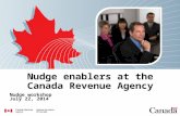 N udge enablers at the Canada Revenue Agency