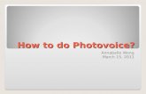 How to do  Photovoice ?