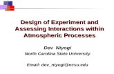 Design of Experiment and Assessing Interactions within Atmospheric Processes