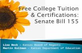 Free College Tuition & Certifications: Senate Bill 155