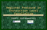 Register Pressure in Instruction Level Parallelism
