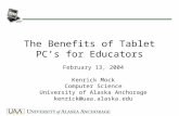 The Benefits of Tablet PC’s for Educators