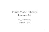Finite Model Theory Lecture 16