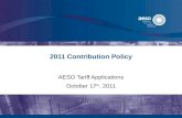 2011 Contribution Policy