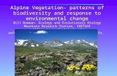 Alpine Vegetation- patterns of biodiversity and response to environmental change