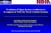 Evolution of Open System Architectures in support of T&E for Naval Combat Systems