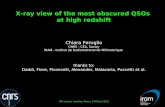 X-ray view of the most obscured QSOs  at high redshift Chiara Feruglio CNRS - CEA, Saclay