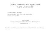 Global Forestry and Agriculture  Land Use Model