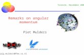 Remarks on angular momentum