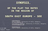 SYNOPSIS  OF THE FLAT TAX RATES IN THE REGION OF SOUTH EAST EUROPE – SEE