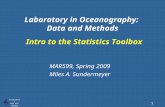 Laboratory in Oceanography:  Data and Methods
