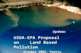 Update: USDA-EPA Proposal on    Land Based Pollution October 2002, Puerto Rico
