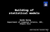 Building of  statistical models