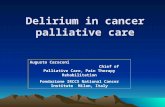 Delirium in cancer palliative care