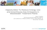 Opportunities To Reduce Energy Use and Greenhouse Gas Emissions in Wastewater Treatment Plants