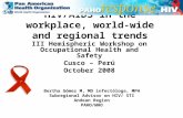 HIV/AIDS in the workplace, world-wide and regional trends