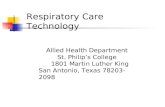 Respiratory Care Technology