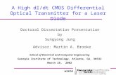 A High dI/dt CMOS Differential Optical Transmitter for a Laser Diode
