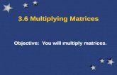 3.6 Multiplying Matrices