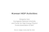 Korean HEP Activities
