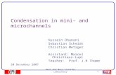 Condensation in mini- and microchannels