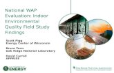 National WAP Evaluation: Indoor Environmental Quality Field Study Findings