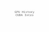 GPU History CUDA Intro