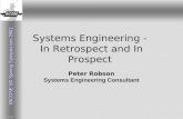 Systems Engineering -  In Retrospect and In Prospect