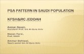 PSA Pattern in Saudi  Population KFSH&RC Jeddah