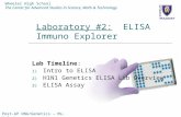 Laboratory #2:   ELISA Immuno Explorer
