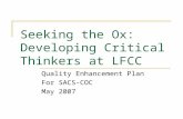 Seeking the Ox: Developing Critical Thinkers at LFCC
