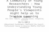 Martin Hughes    Mind, Brain, Community : Inspiring Learners, Strengthening Resistance 16/1/2013