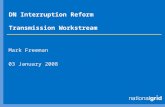 DN Interruption Reform Transmission Workstream
