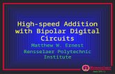 High-speed Addition with Bipolar Digital Circuits