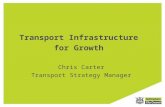 Transport Infrastructure  for Growth Chris Carter Transport Strategy Manager