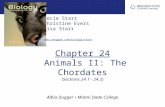 Chapter 24 Animals II: The Chordates (Sections 24.1 - 24.3)