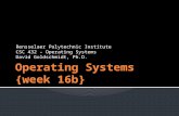 Operating Systems {week  16b }