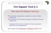 Chi-Square Test ( c 2 )